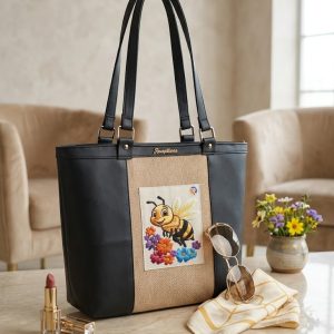 jute Woman Tote Bag.