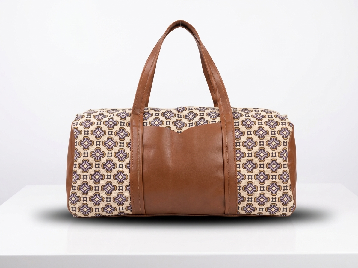 jute & Lether travel bag